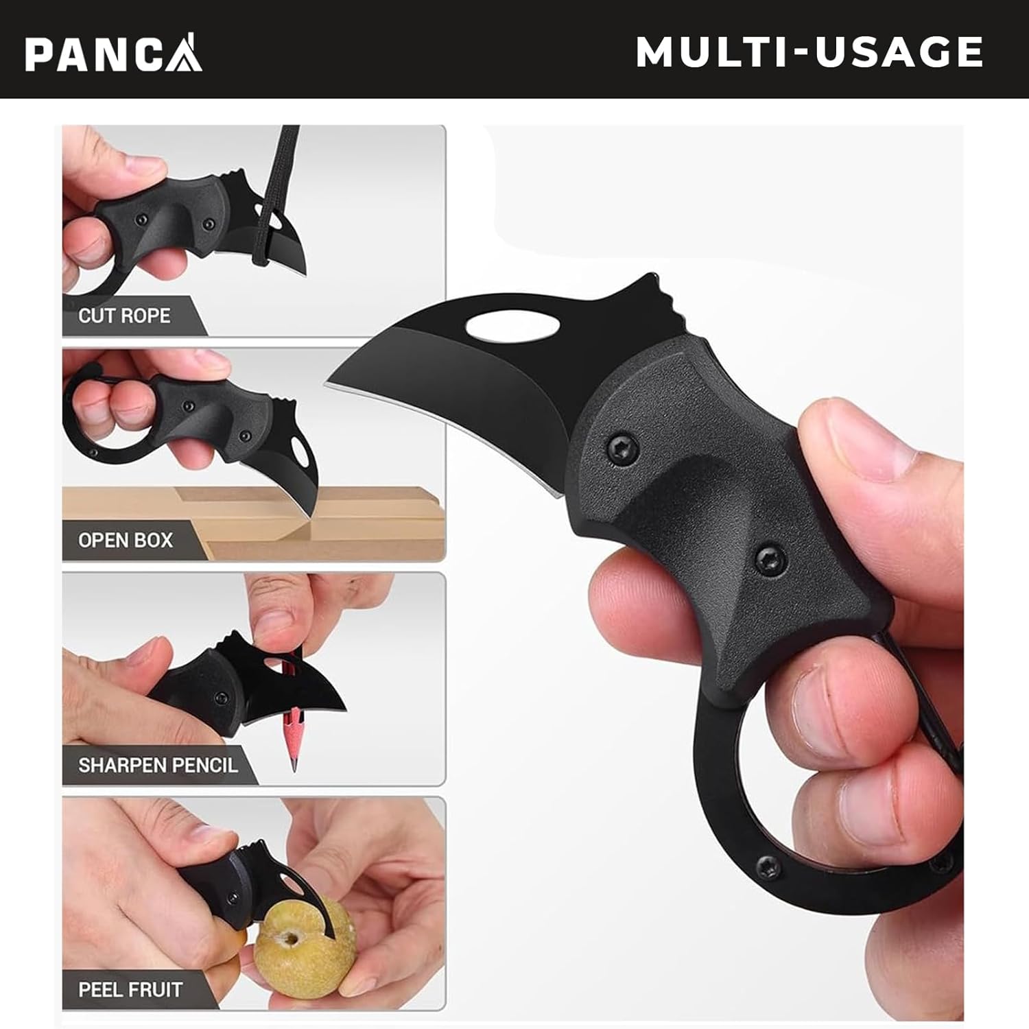 PANCA Gadgets Home Tools, Car Keychain And Lanyard Strap, Tool Box, Gift For Men, Multipurpose Tool, Solid Black (Pack of 1)