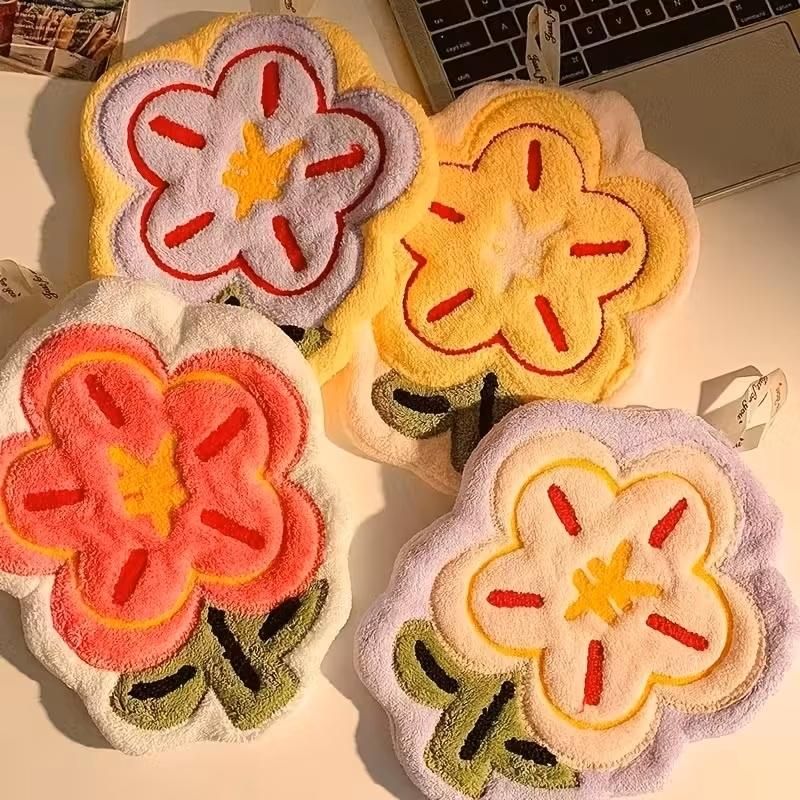 Flower Hanging Hand Towels (Pack of 2)